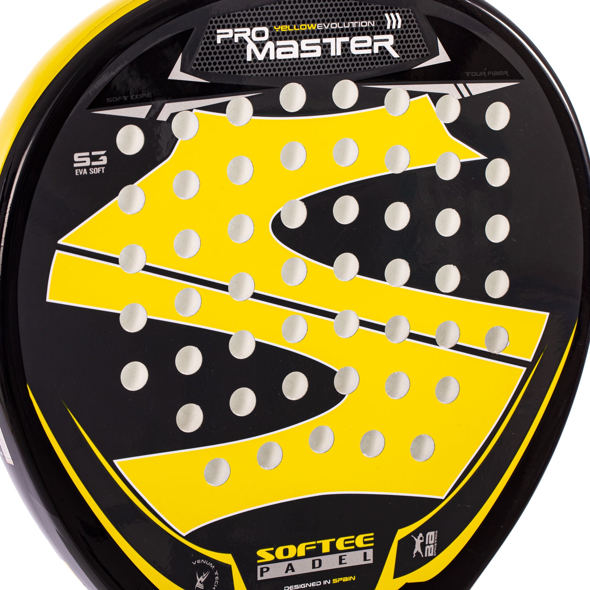 Softee Pro Master Evolution Yellow Padel Racket