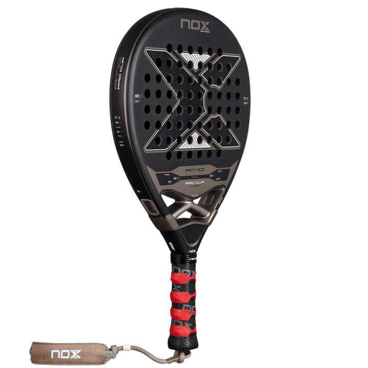 AT10 Pro Cup Hard padel racket by Agustin Tapia for powerful and controlled play front right