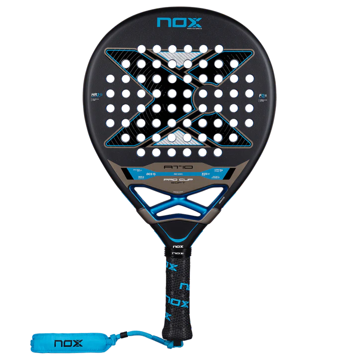 AT10 Pro Cup Soft padel racket by Agustin Tapia with soft EVA core front