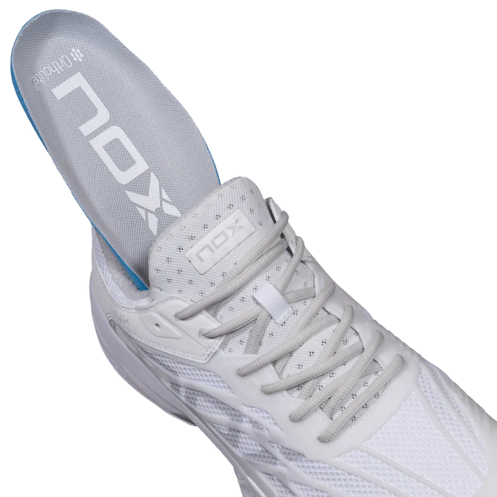 AT10 LUX White/Grey Padel Shoes